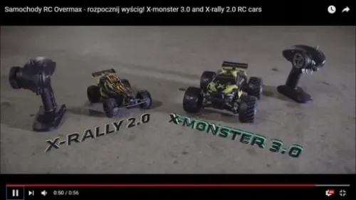 Samochód zdalnie sterowany zasięg RC DUŻY 100m NAPĘD OVERMAX X-RALLY na Arena.pl