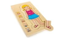 Puzzle edukacyjne Anatomia budowa ciała Dziewczynka