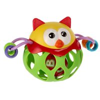 Grzechotka Sensoryczna Sówka BamBam – Kolorowa Piłka dla Niemowląt 6m+