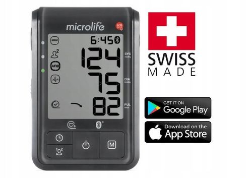 Microlife Ciśnieniomierz Automatyczny Naramienny BP B6 Bluetooth+Zasilacz na Arena.pl