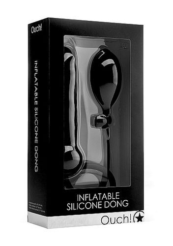 inflatable silicone dong - black na Arena.pl