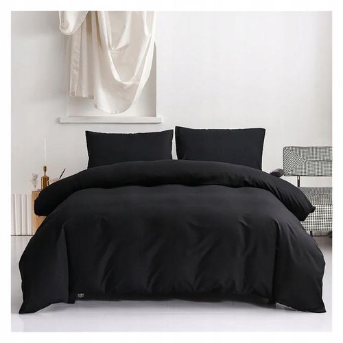 KOMPLET KOŁDRA CAŁOROCZNA ANTYALERGICZNA 160x200 + 2x PODUSZKA 70x80 CZARNY na Arena.pl