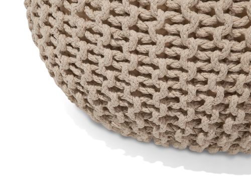 Puf 40 x 25 cm beżowy CONRAD na Arena.pl