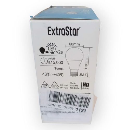 Żarówka LED E27 9W czujnik zmierzchu 6500K 2szt na Arena.pl