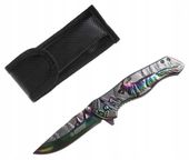 NÓŻ MYŚLIWSKI Scyzoryk Składany Turystyczny RAINBOW N522