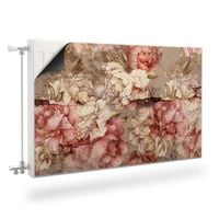MASKOWNICA Magnetyczna Na Kaloryfer PIWONIE Styl Retro 110cm x 60cm