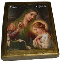 Ikona Święta Anna patronka wdów, małżeństw, panien, kobiet w ciąży