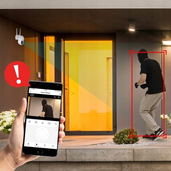 KAMERA WIFI IP SMART ZEWNĘTRZNA OBROTOWA FULL HD 2MP 1080p ZOOM 4x DETEKCJA zdjęcie 3