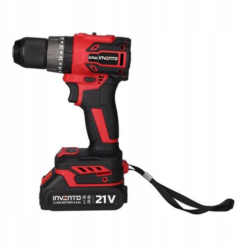 Wiertarka udarowa akumulatorowa 3/8 INVENTO A74U - 2Ah/ 4Ah adapter na bity na Arena.pl