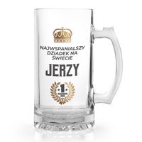 KUFEL NA PIWO PREZENT dla DZIADKA + nadruk PERSONALIZACJA dowolne IMIĘ