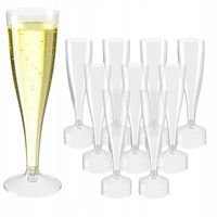 KIELISZKI PLASTIKOWE DO SZAMPANA 120ML 40 SZTUK NA IMPREZY URODZINY