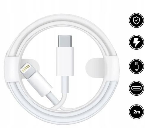 KABEL do Ładowania IPhona 8,X,11,12,13,14 PRO USB-C LIGHTNING 2M USB typu C na Arena.pl