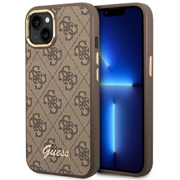Etui Guess do iPhone 15 Plus, iPhone 14 Plus, Brązowy zdjęcie 1