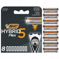 WKŁADY DO GOLAREK BIC HYBRID 5 FLEX BLISTER 8 SZT