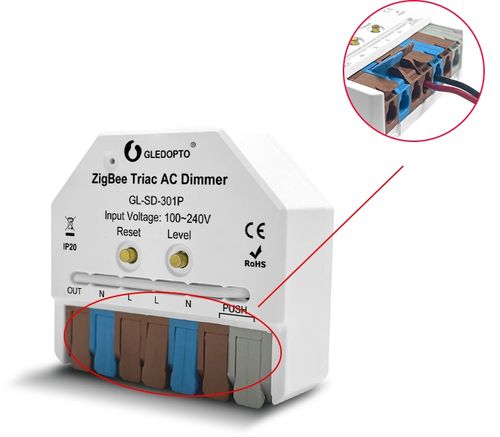 Ultra Mini Ściemniacz ZigBee + RF Dimmer HUE TUYA Smart Life Gledopto na Arena.pl