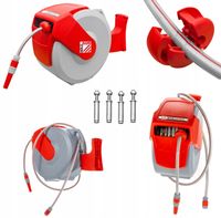 Zwijacz na wąż ogrodowy bęben na ścianę 20 m + 1 m zwijadło