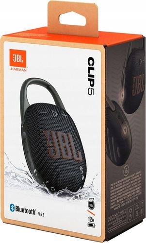Głośnik mobilny JBL Clip 5 Czarny na Arena.pl