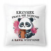 Poduszka Dla Krzyśka Na Urodziny Ze Zdjęciem Na Prezent Biała 40X40 Cm