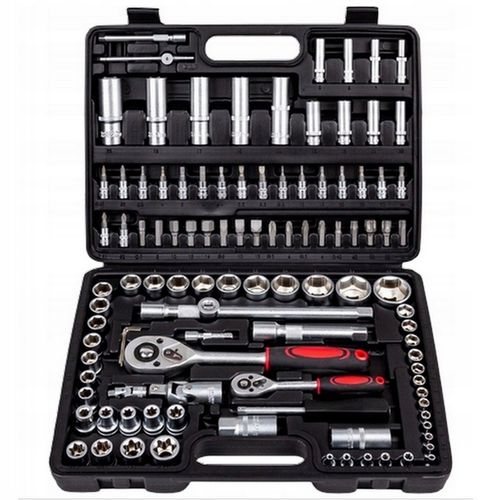 Zestaw Kluczy Nasadowych Narzędzi Klucze Nasadowe Torx Walizka Bity 108el. na Arena.pl