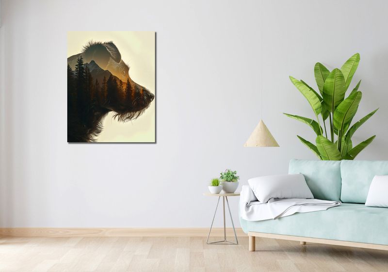 Obraz 70x90cm Psi Duch Lasu zdjęcie 2