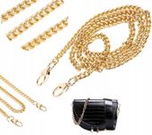 Pasek Do Torby Torebki Łańcuch Długi Złoty Masywny