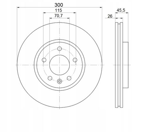 TARCZA HAM PRZOD 300X26 V MIKODA na Arena.pl