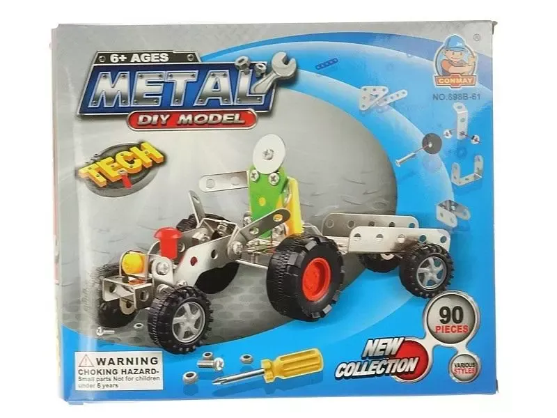 Metalowe klocki do skręcania 90el zdjęcie 1