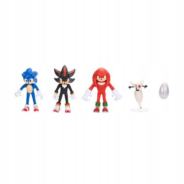 ZESTAW FIGUREK SONIC 3 THE HEDGEHOG 5 ELEMENTÓW SHADOW KNUCKLES zdjęcie 1