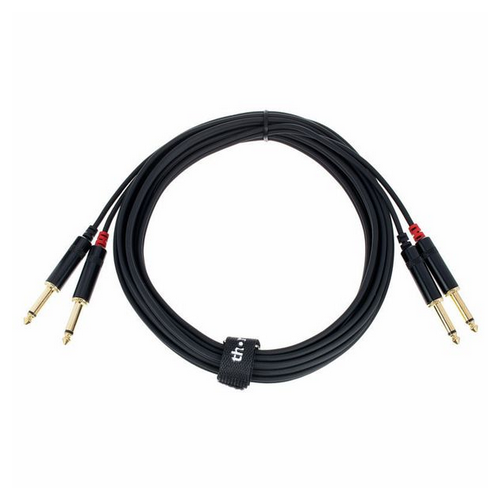 Kabel audio sygnałowy Jack 6,3 mm 6 m pozłacany pro snake TPI-Twin 6.0 na Arena.pl