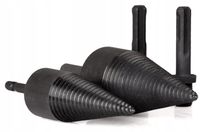 ZESTAW ŚWIDRÓW DO ŁUPANIA DREWNA WIERTŁA STOŻEK 32 mm 42 mm