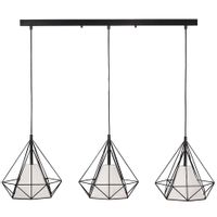 Druciana LAMPA wisząca HIRA 314574 Polux metalowa OPRAWA industrialny zwis czarny