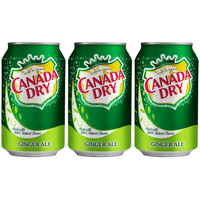 Canada Dry Ginger Ale Napój gazowany o smaku imbirowym 330 ml x 3 sztuk