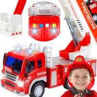 Straż Pożarna Wóz Strażacki z Drabiną Światło i Dźwięk