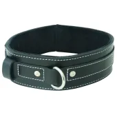 sportsheets edge lined leather collar - skorzana obroża z miękką podbitką
