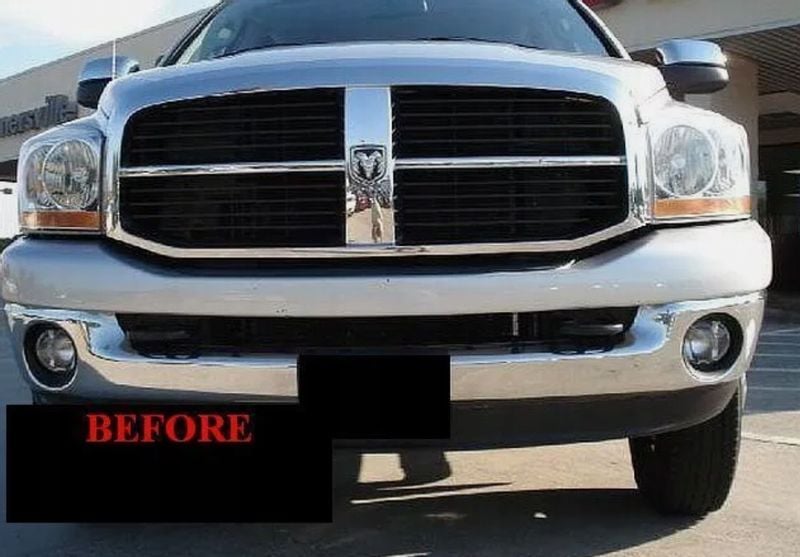 2003-2011 DODGE RAM - LIstwy chrom grill chromowan zdjęcie 1