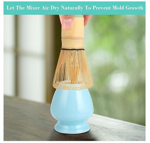 Matcha Box 4-częściowy zestaw do matchy Miotełka 2x Łyżeczka Podstawka na Arena.pl