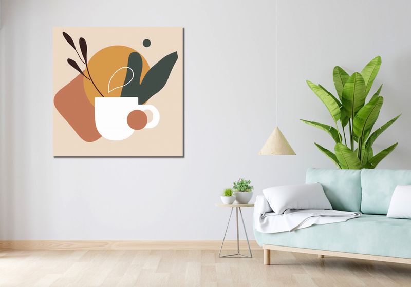 Obraz 100x100cm Ranna Kawka zdjęcie 2