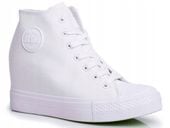 BIAŁE SNEAKERSY BIG STAR KOTURNY FF274A192 39