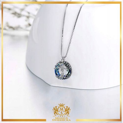 Naszyjnik Srebrny Srebro 925 Łańcuszek z Zawieszką Na Prezent Dla Kobiety na Arena.pl