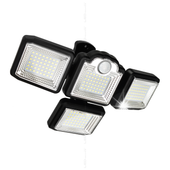 Lampa Solarna LED Czujnik Ruchu Zmierzchu Naświetlacz Zewnętrzny + Pilot