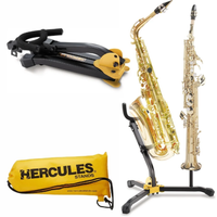 Statyw saksofon altowy lub tenorowy i sopranowy pokrowiec Hercules DS533BB
