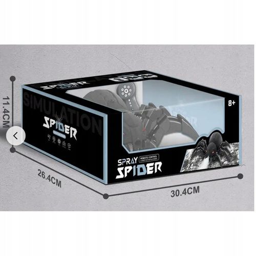 OGROMNY PAJĄK ZDALNIE STEROWANY ROZPYLA MGŁĘ ZIEJE PARĄ OCZY LED PILOT R/C na Arena.pl