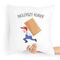 Poduszka Prezent Dla Kuriera Najlepszy Kurier Z Nadrukiem Ze Zdjęciem