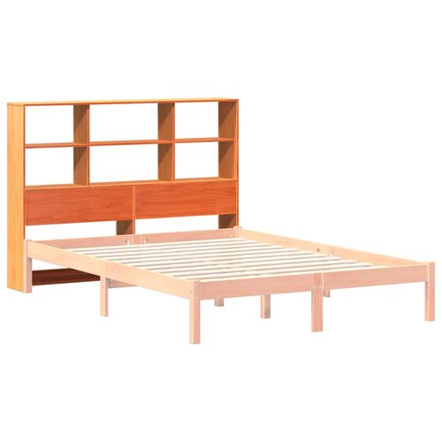 Wezgłowie do łóżka, z półkami, woskowy brąz, 150 cm, sosnowe na Arena.pl