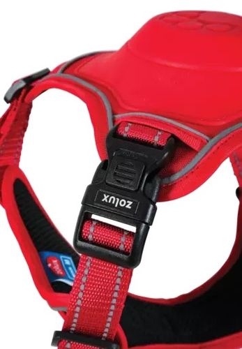 Szelki dla psa z wbudowaną smyczą automatyczną Zolux Easyride L czerwone na Arena.pl