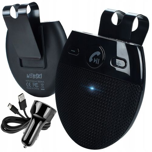 ZESTAW GŁOŚNOMÓWIĄCY DO AUTA BLUETOOTH DLA KIEROWCY DO SAMOCHODU na Arena.pl