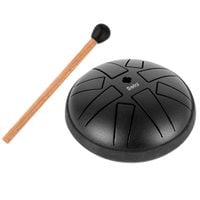 Czarny Stalowy Bęben Językowy + Pałeczka Sela Tongue Drum 4 cale C-Major