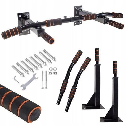 DRĄŻEK DO PODCIĄGANIA WZMOCNIONY PRO ĆWICZEŃ ŚCIENNY 250 KG MULTI CHWYT na Arena.pl