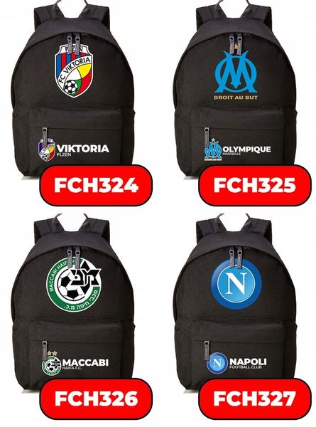 Plecak Szkolny Czarny FC BARCELONA Kluby Piłkarskie Piłkarze Sportowe Wzory zdjęcie 3