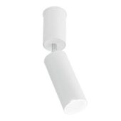 Spot LAMPA sufitowa SHIMA 7206 Shilo metalowa tuba OPRAWA do łazienki okrągła biała